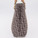 Christian Dior Trotter Canvas Hand Bag Brown Gold Auth ka6338V-3