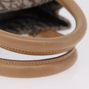Christian Dior Trotter Canvas Hand Bag Brown Gold Auth ka6338V-8