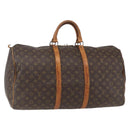 LOUIS VUITTON Monogram Keepall 55 Boston Bag M41424 LV Auth ka634-1