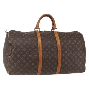LOUIS VUITTON Monogram Keepall 55 Boston Bag M41424 LV Auth ka634
