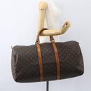 LOUIS VUITTON Monogram Keepall 55 Boston Bag M41424 LV Auth ka634-20