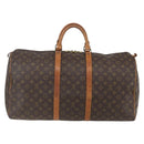 LOUIS VUITTON Monogram Keepall 55 Boston Bag M41424 LV Auth ka634-2