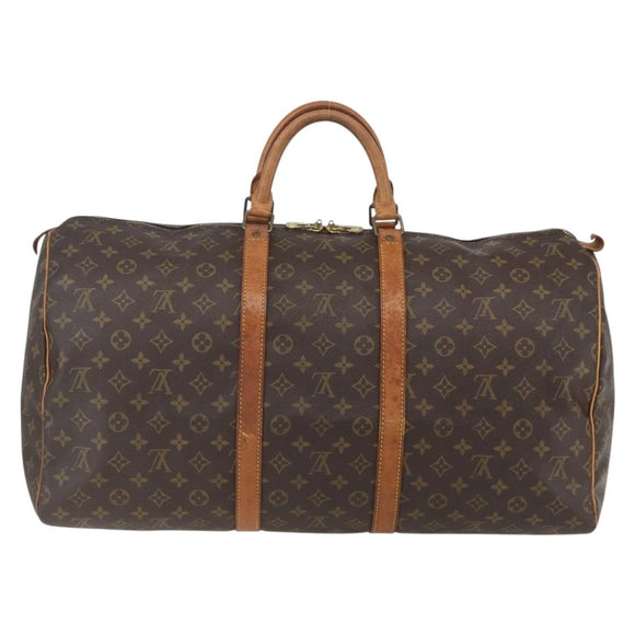 LOUIS VUITTON Monogram Keepall 55 Boston Bag M41424 LV Auth ka634