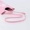 BALENCIAGA Wave XS Hand Bag Canvas 2way Pink Silver 619979 Auth ka6340V-9