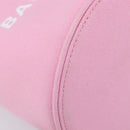 BALENCIAGA Wave XS Hand Bag Canvas 2way Pink Silver 619979 Auth ka6340V-18