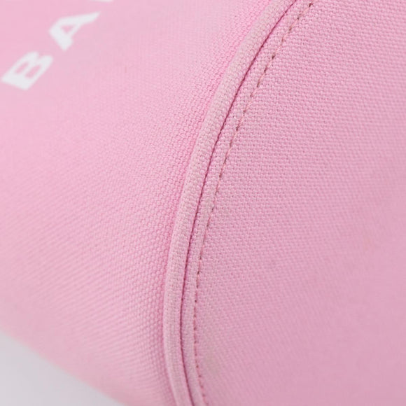 BALENCIAGA Wave XS Hand Bag Canvas 2way Pink Silver 619979 Auth ka6340V