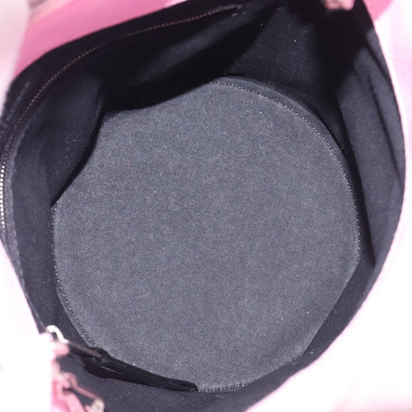 BALENCIAGA Wave XS Hand Bag Canvas 2way Pink Silver 619979 Auth ka6340V