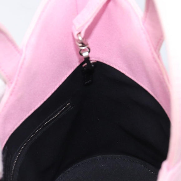 BALENCIAGA Wave XS Hand Bag Canvas 2way Pink Silver 619979 Auth ka6340V