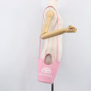 BALENCIAGA Wave XS Hand Bag Canvas 2way Pink Silver 619979 Auth ka6340V-26