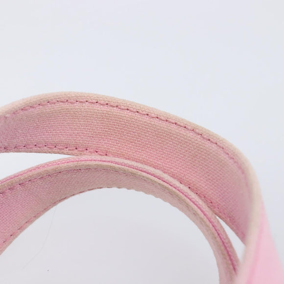 BALENCIAGA Wave XS Hand Bag Canvas 2way Pink Silver 619979 Auth ka6340V