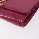 LOUIS VUITTON Pochette Louise EW Clutch Bag Rose Andian M94270 LV Auth ka6341-15