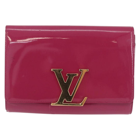 LOUIS VUITTON Pochette Louise EW Clutch Bag Rose Andian M94270 LV Auth ka6341