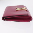 LOUIS VUITTON Pochette Louise EW Clutch Bag Rose Andian M94270 LV Auth ka6341-6