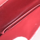 CARTIER Must Line Shoulder Bag Leather Bordeaux Gold Auth ka6344-20