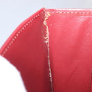 CARTIER Must Line Shoulder Bag Leather Bordeaux Gold Auth ka6344-28