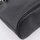 Christian Dior Honeycomb Canvas Shoulder Bag PVC Black Gold Auth ka6345-14