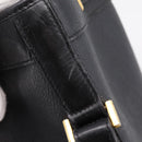 Christian Dior Honeycomb Canvas Shoulder Bag PVC Black Gold Auth ka6345-10
