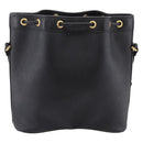 Christian Dior Honeycomb Canvas Shoulder Bag PVC Black Gold Auth ka6345-2