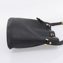 Christian Dior Honeycomb Canvas Shoulder Bag PVC Black Gold Auth ka6345-4