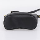 Christian Dior Honeycomb Canvas Shoulder Bag PVC Black Gold Auth ka6345-5