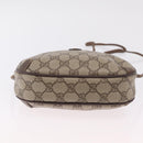 GUCCI GG Supreme Web Sherry Line Bag PVC Beige Gold 89 02 066 Auth ka6349-5