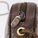GUCCI GG Supreme Web Sherry Line Bag PVC Beige Gold 89 02 066 Auth ka6349-18