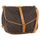LOUIS VUITTON Monogram Saumur 35 Shoulder Bag M42254 LV Auth ka635-1