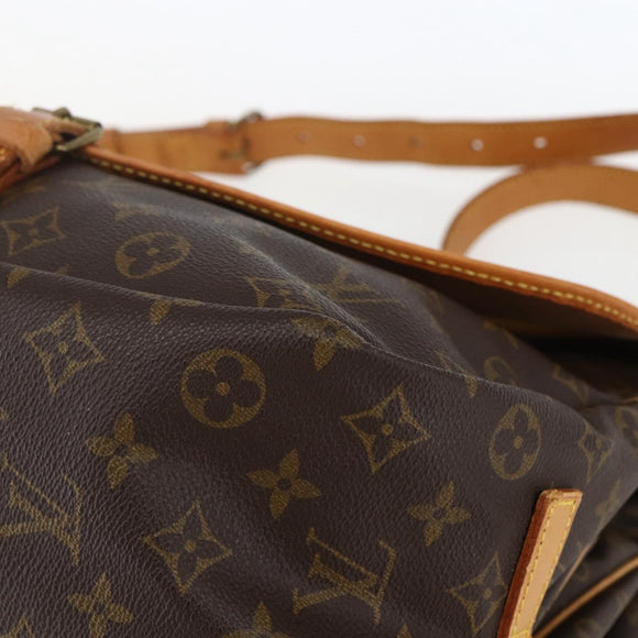 LOUIS VUITTON Monogram Saumur 35 Shoulder Bag M42254 LV Auth ka635