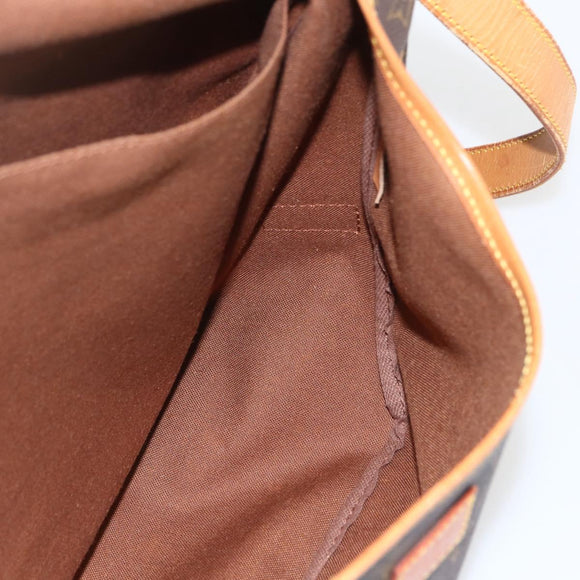 LOUIS VUITTON Monogram Saumur 35 Shoulder Bag M42254 LV Auth ka635