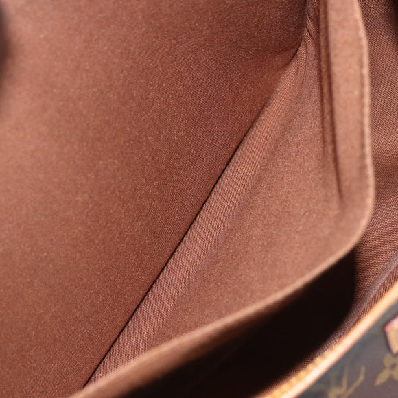 LOUIS VUITTON Monogram Saumur 35 Shoulder Bag M42254 LV Auth ka635