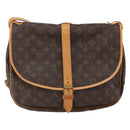 LOUIS VUITTON Monogram Saumur 35 Shoulder Bag M42254 LV Auth ka635-2