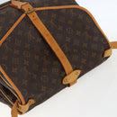 LOUIS VUITTON Monogram Saumur 35 Shoulder Bag M42254 LV Auth ka635-6