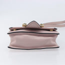 Miu Miu Madras Bijoux Shoulder Bag Leather Pink Gold Auth ka6350V-5
