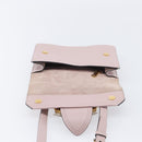 Miu Miu Madras Bijoux Shoulder Bag Leather Pink Gold Auth ka6350V-23