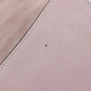 Miu Miu Madras Bijoux Shoulder Bag Leather Pink Gold Auth ka6350V-24