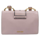 Miu Miu Madras Bijoux Shoulder Bag Leather Pink Gold Auth ka6350V-2