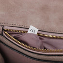 Miu Miu Madras Bijoux Shoulder Bag Leather Pink Gold Auth ka6350V-12