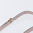 Miu Miu Madras Bijoux Shoulder Bag Leather Pink Gold Auth ka6350V-15