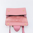 Miu Miu Madras Bijoux Shoulder Bag Leather Pink Gold Auth ka6353V-22