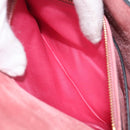 Miu Miu Madras Bijoux Shoulder Bag Leather Pink Gold Auth ka6353V-27