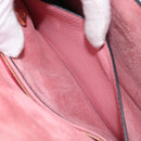 Miu Miu Madras Bijoux Shoulder Bag Leather Pink Gold Auth ka6353V-28