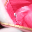 Miu Miu Madras Bijoux Shoulder Bag Leather Pink Gold Auth ka6353V-12
