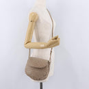 BOTTEGA VENETA INTRECCIATO Shoulder Bag Leather Beige Gold Auth ka6354-27