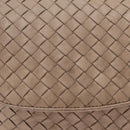 BOTTEGA VENETA INTRECCIATO Shoulder Bag Leather Beige Gold Auth ka6354-2