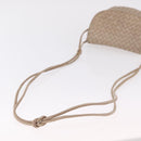 BOTTEGA VENETA INTRECCIATO Shoulder Bag Leather Beige Gold Auth ka6354-8