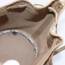 GUCCI GG Plus Supreme Shoulder Bag PVC Beige Gold Auth ka6356-18