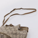 GUCCI GG Plus Supreme Shoulder Bag PVC Beige Gold Auth ka6356-8