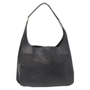 GUCCI Shoulder Bag Leather Black Silver 001 3167 Auth ka636-1