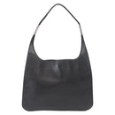 GUCCI Shoulder Bag Leather Black Silver 001 3167 Auth ka636-2