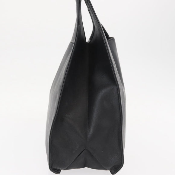 GUCCI Shoulder Bag Leather Black Silver 001 3167 Auth ka636